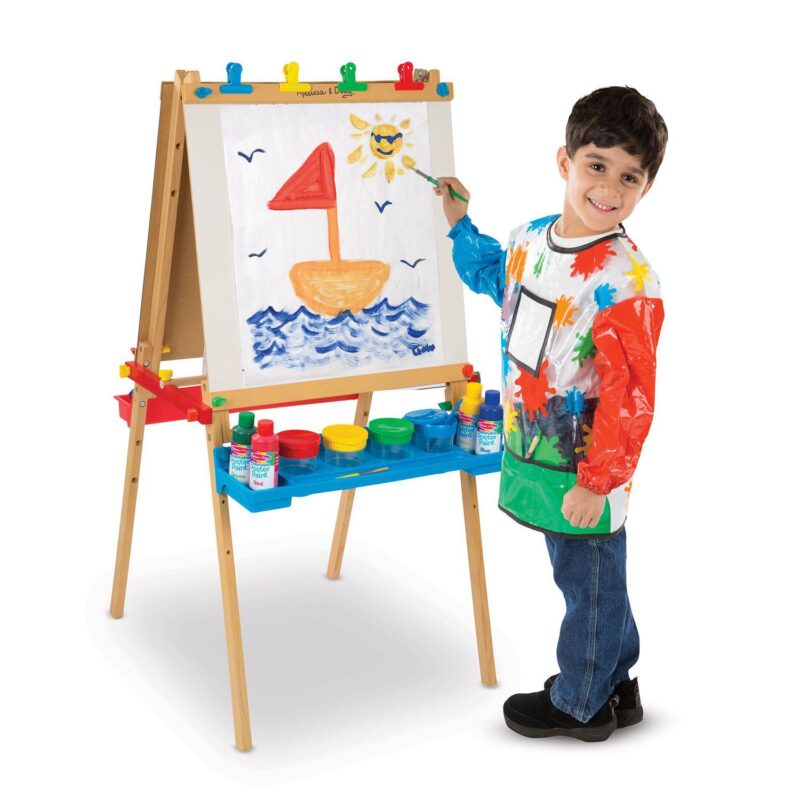 Melissa and Doug Deluxe Wooden Standing Art Easel - Image 4