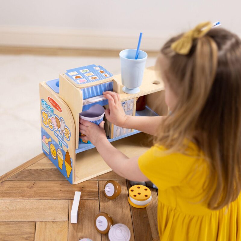 Melissa and Doug Wooden Cool Scoops Ice Creamery - Image 8