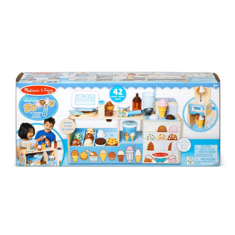 Melissa and Doug Wooden Cool Scoops Ice Creamery - Image 3