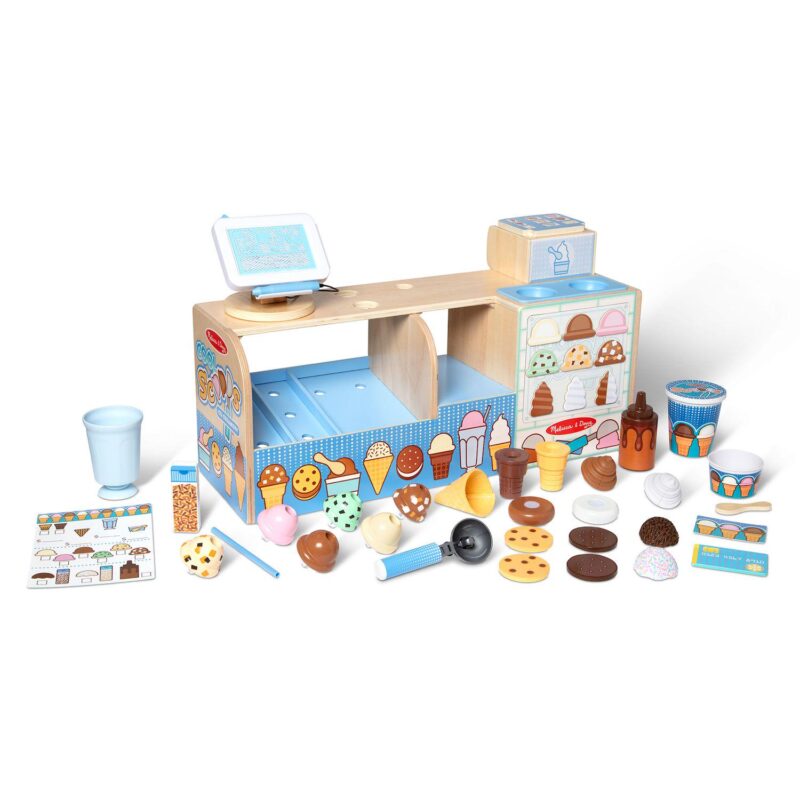 Melissa and Doug Wooden Cool Scoops Ice Creamery - Image 2