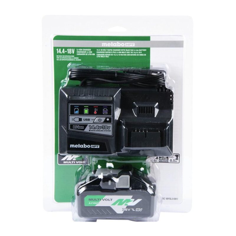Metabo Hpt Multivolt 36V 18V Battery Charger Starter Kit - Image 5