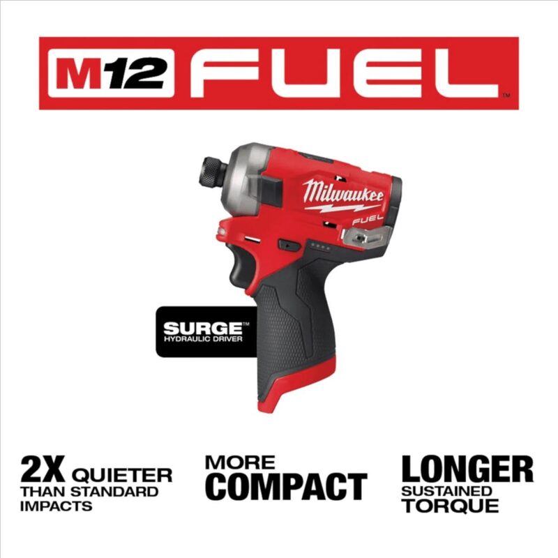 Milwaukee 2551-20 M12 FUEL SURGE Hydraulic Driver 1/4  Hex (Tool Only) - Image 3