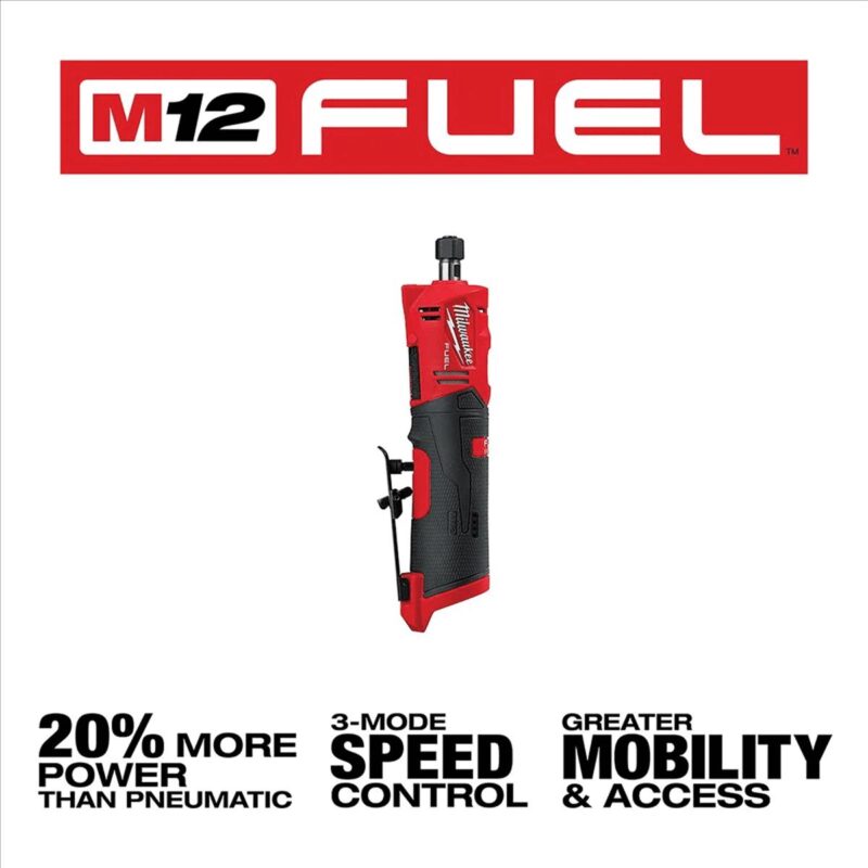 Milwaukee M12 12V Fuel 1/4  Straight Die Grinder Cordless Lithium-Ion 2486-20 - Image 5