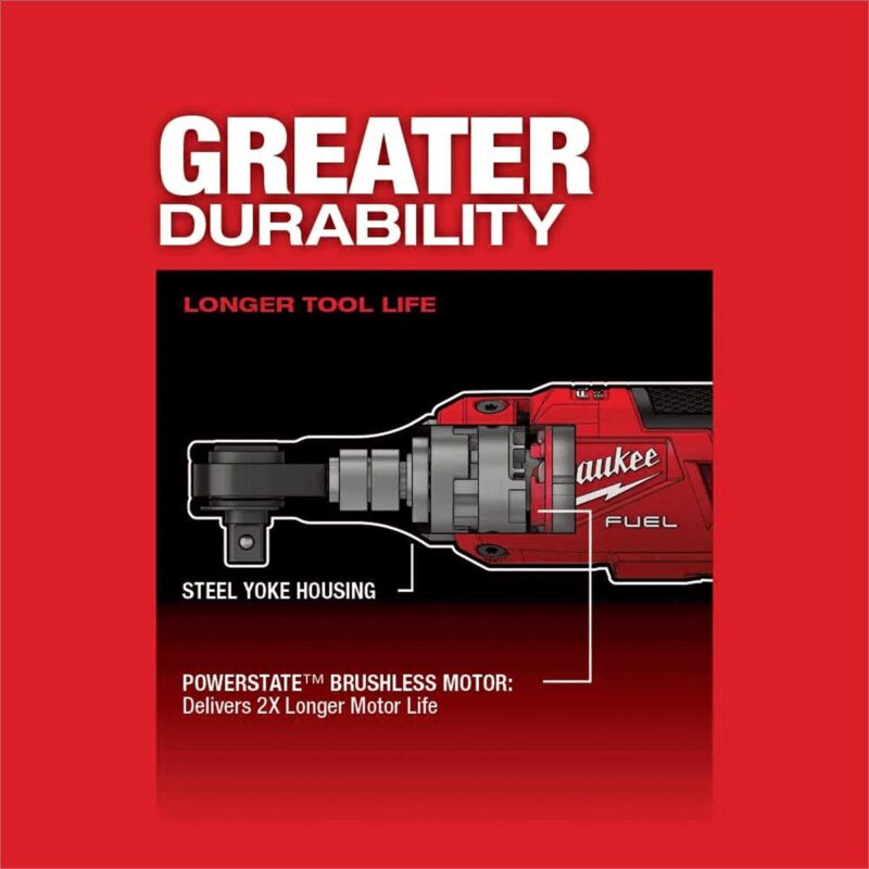 Milwaukee Tool M12 FUEL 3/8  High Speed Ratchet (Bare Tool) - Image 8