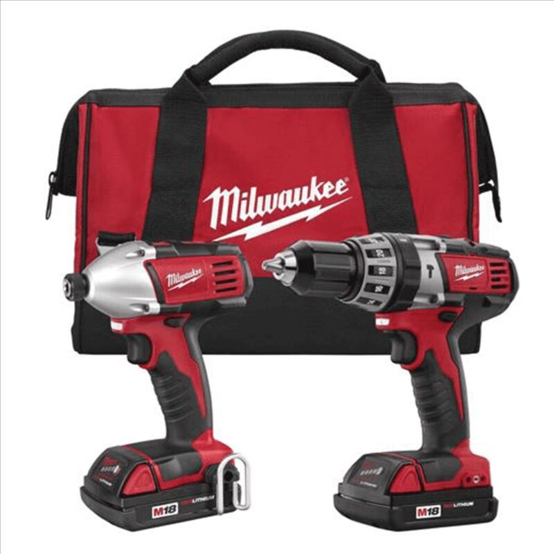 Milwaukee Tool M18 Cordless LITHIUM-ION 2-Tool Combo Kit - Image 2