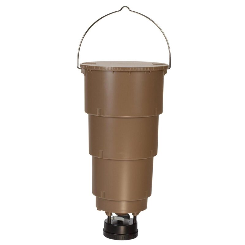 Moultrie 5-Gallon All-In-One Hanging Broadcast Deer Feeder with Adjustable Timer, MFG-13074