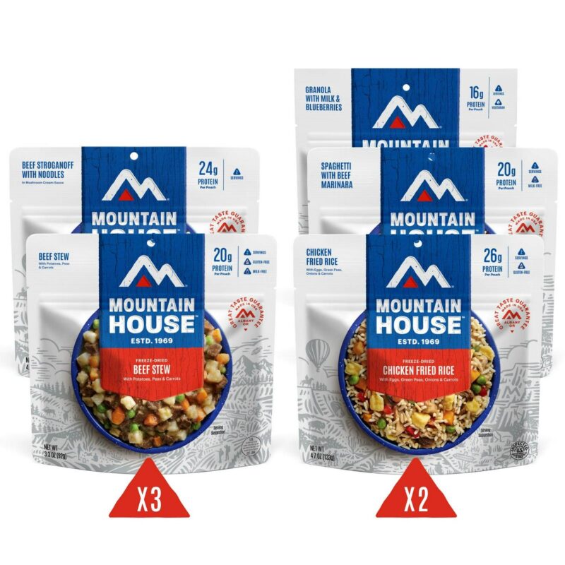 Mountain House Classic Bucket | Freeze Dried Backpacking and Camping Food | 24 Servings - Image 3