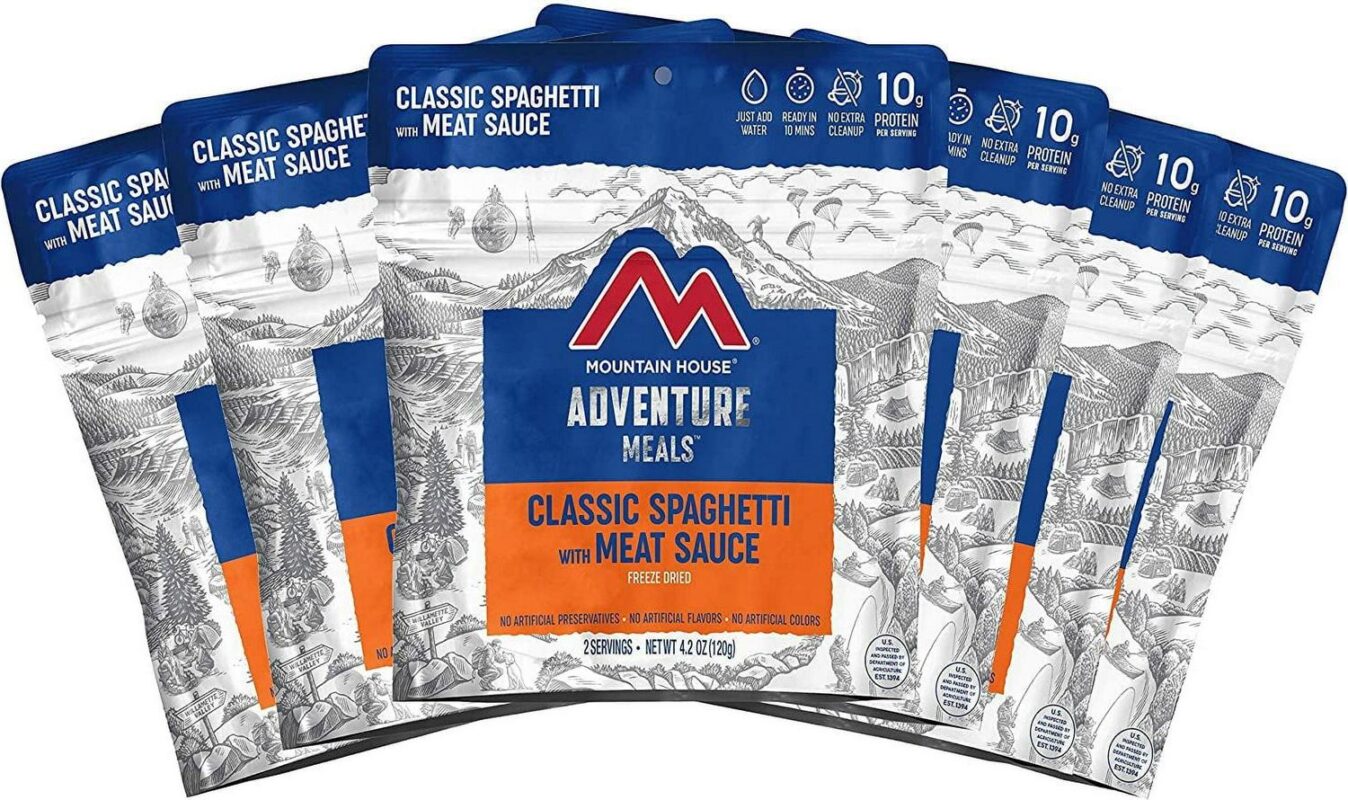 Mountain House Classic Spaghetti with Meat Sauce | Freeze Dried Backpacking and Camping Food |6-Pack