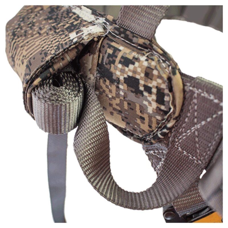 Muddy Ambush Hunting Quick Release Padded Deer Treestand Safety Harness, Camo - Image 2