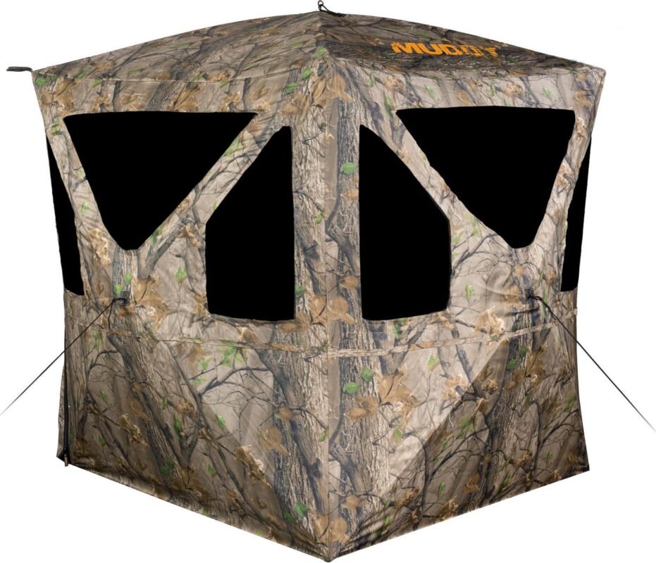 Muddy Ravage Three Person-up Ground Blind, Epic Camo