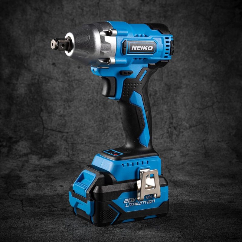 NEIKO 10883A Brushless Cordless Impact Wrench 1/2 Inch-Drive, 20-Volt Compact Impact, Cordless Power 1/2  Impact Gun for Car Tires w/Li-Ion Battery and Fast Charger, High Torque Electric Automotive Gun - Image 4