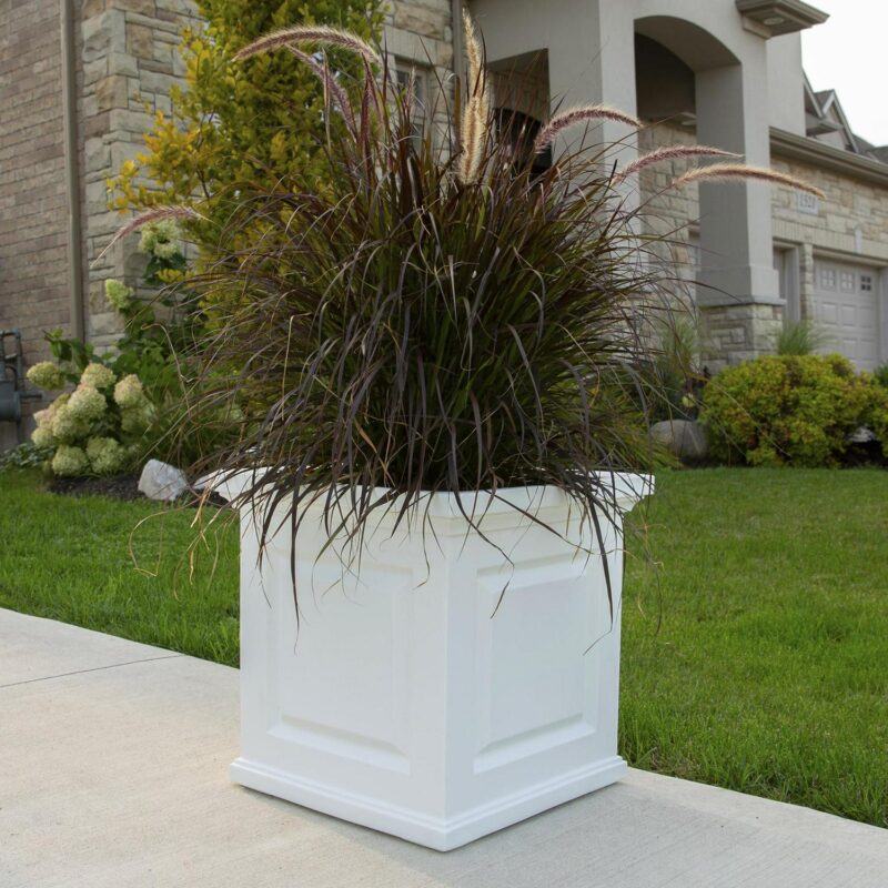 Nantucket 20in Square Planter - White - Image 4