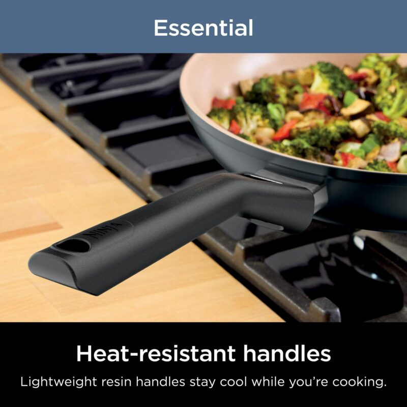 Ninja 10 Piece Non-Stick Ceramic Cookware Set, PTFE Free, Oven Safe to 350A F,Induction Compatible - Image 6