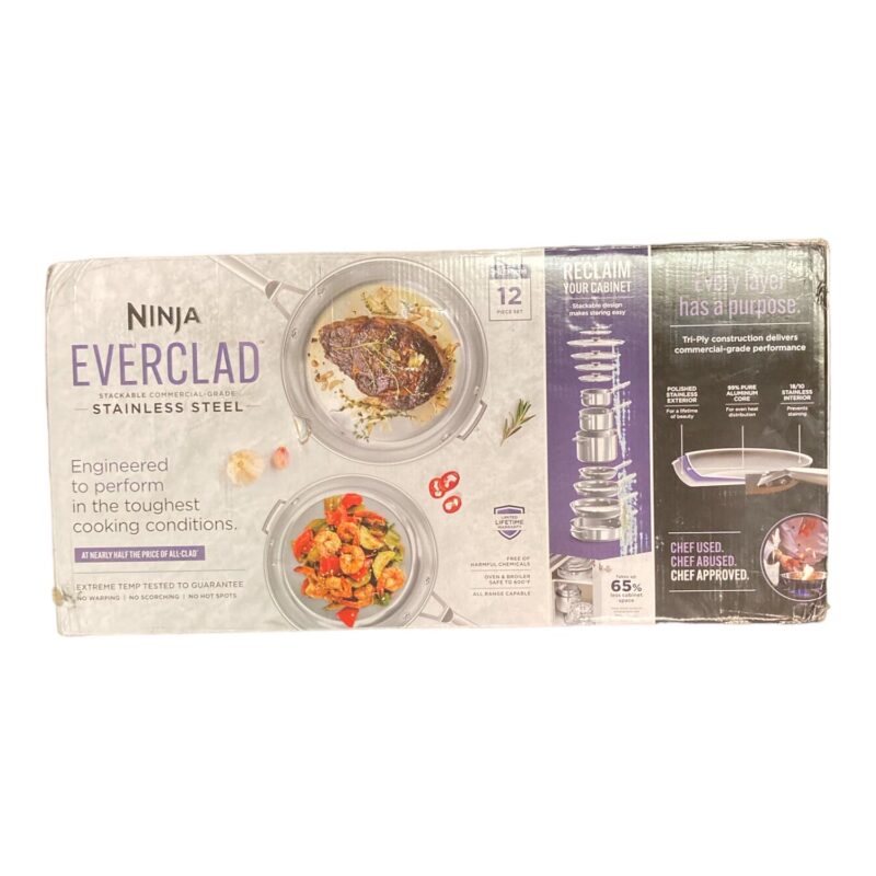 Ninja 12 Piece Oven Safe Stainless Steel Cookware Set - Image 2