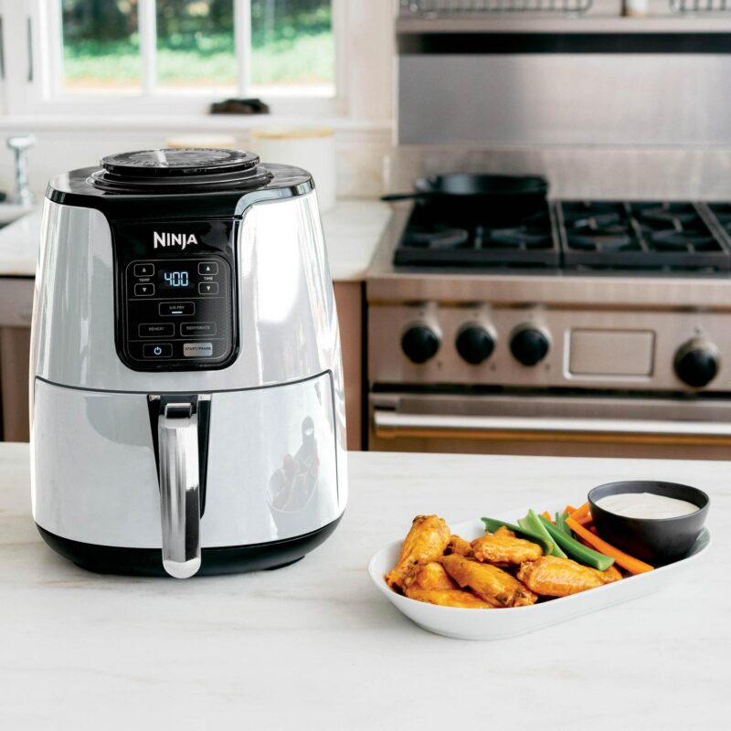 Ninja 4 qt Air Fryer, White - Dishwasher Safe - Image 5