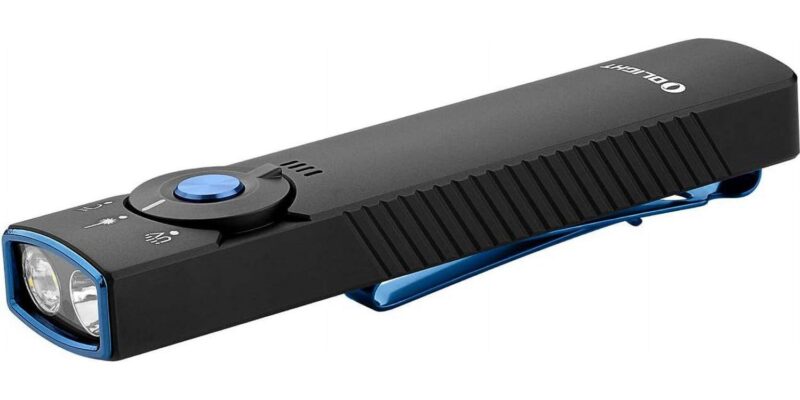 Olight Arkfeld Pro LED Rechargeable Flashlight / UV Light and Green Laser, 1300 Lu