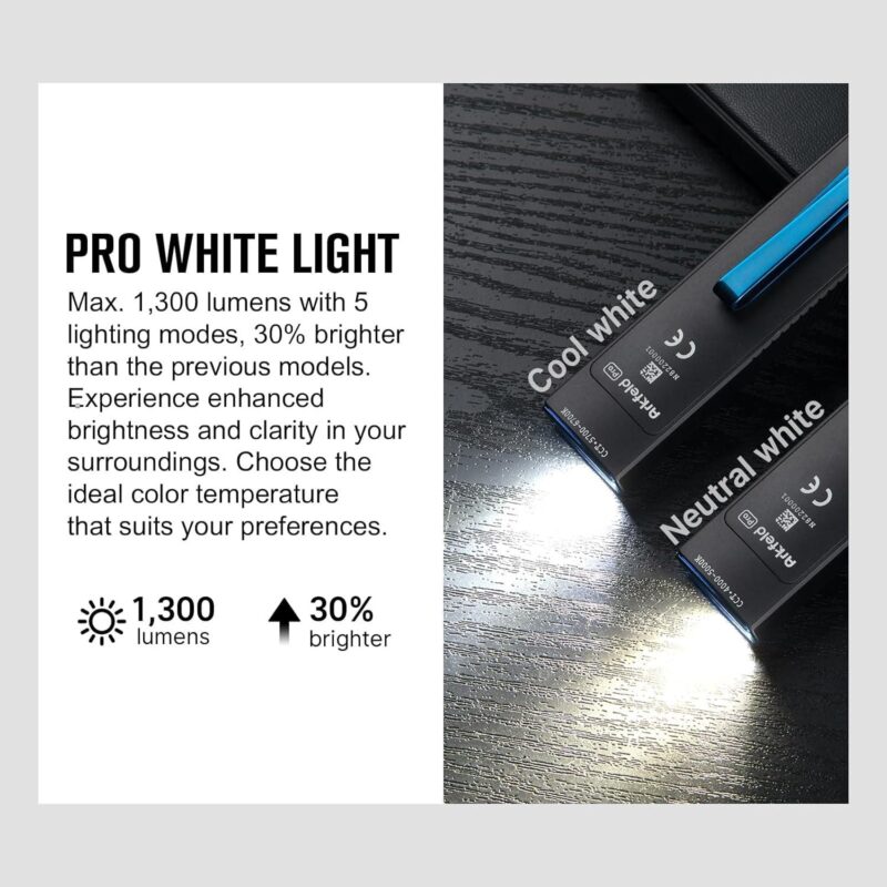 Olight Arkfeld Pro LED Rechargeable Flashlight / UV Light and Green Laser, 1300 Lu - Image 5