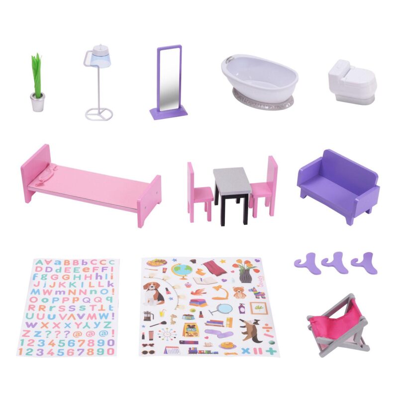 Olivia's Little World 2-Story Wooden Dollhouse - Image 4