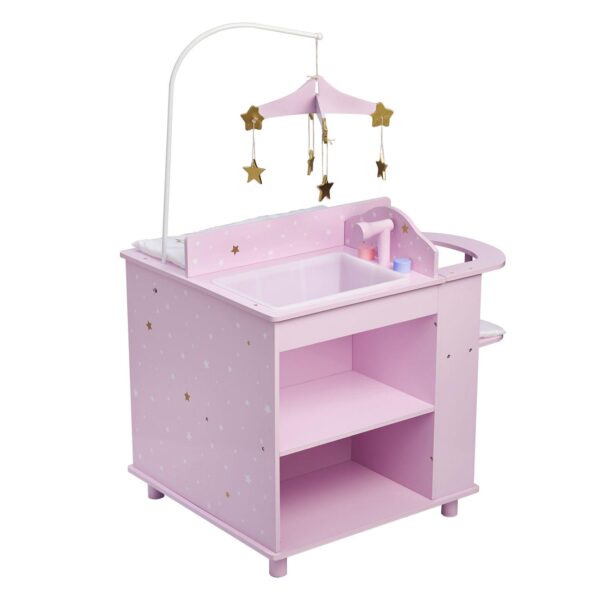 Olivia's Little World Twinkle Stars Princess Baby Doll Changing Station with Storage