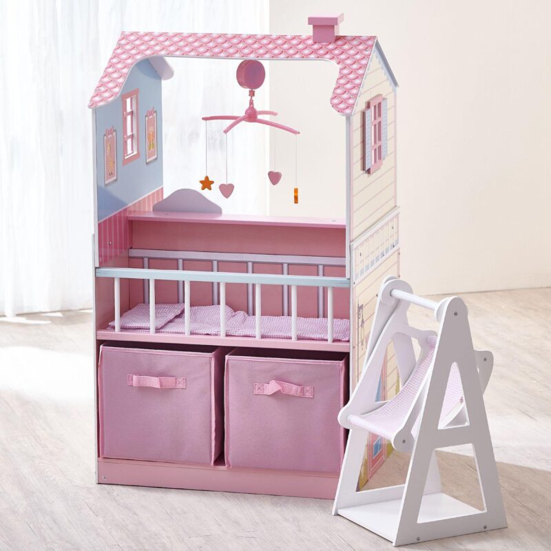 Olivia's Little World Classic Doll Changing Station Dollhouse - Image 4