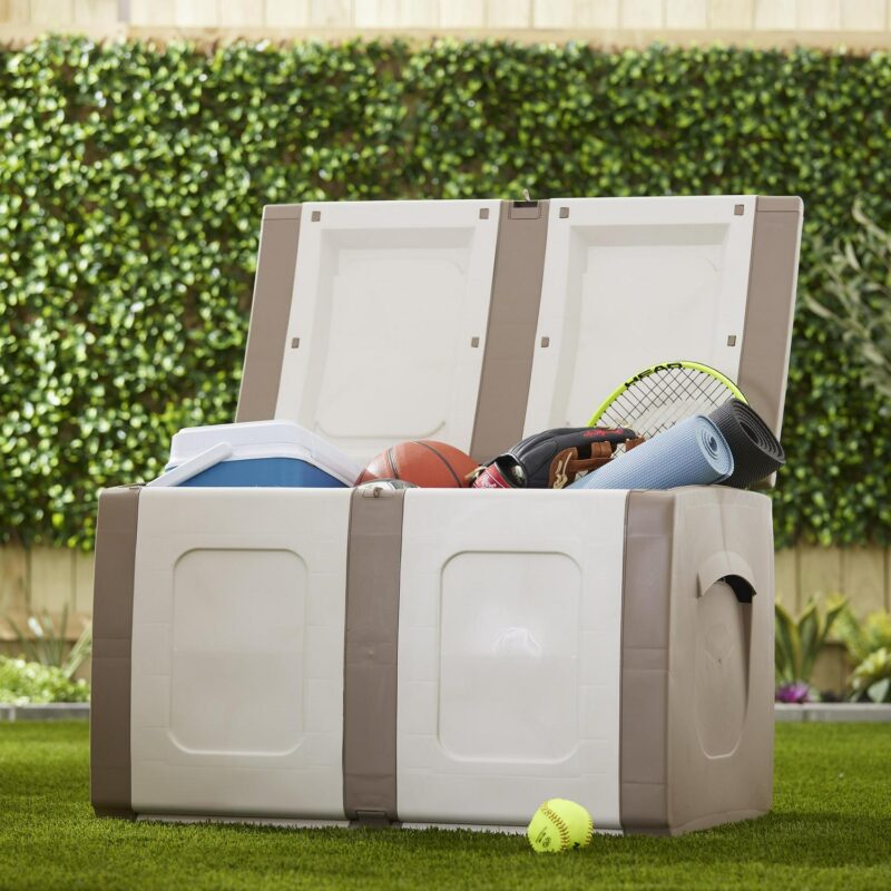 Open Box Regular Outdoor Heavy Duty Plastic Storage Deck Box - Image 9