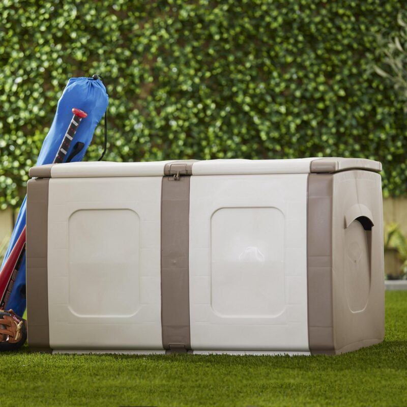 Open Box Regular Outdoor Heavy Duty Plastic Storage Deck Box - Image 8