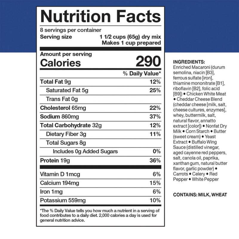 (Pack of 1 Can) Newly Launched Mountain House Buffalo Style Chicken Mac and Cheese a Freeze Dried Survival Emergency Camping Food Fully Cooked #10 / 8 Servings / Can a - Image 5
