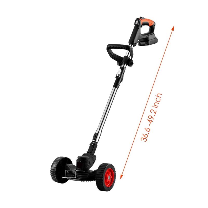 Paddsun Electric Cordless Grass String Trimmer Lawn Edger Weed Wacker Cutter w/ 2Battery - Image 6
