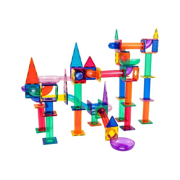 PicassoTiles 150pc Magnetic Marble Run Building Block Tile Set