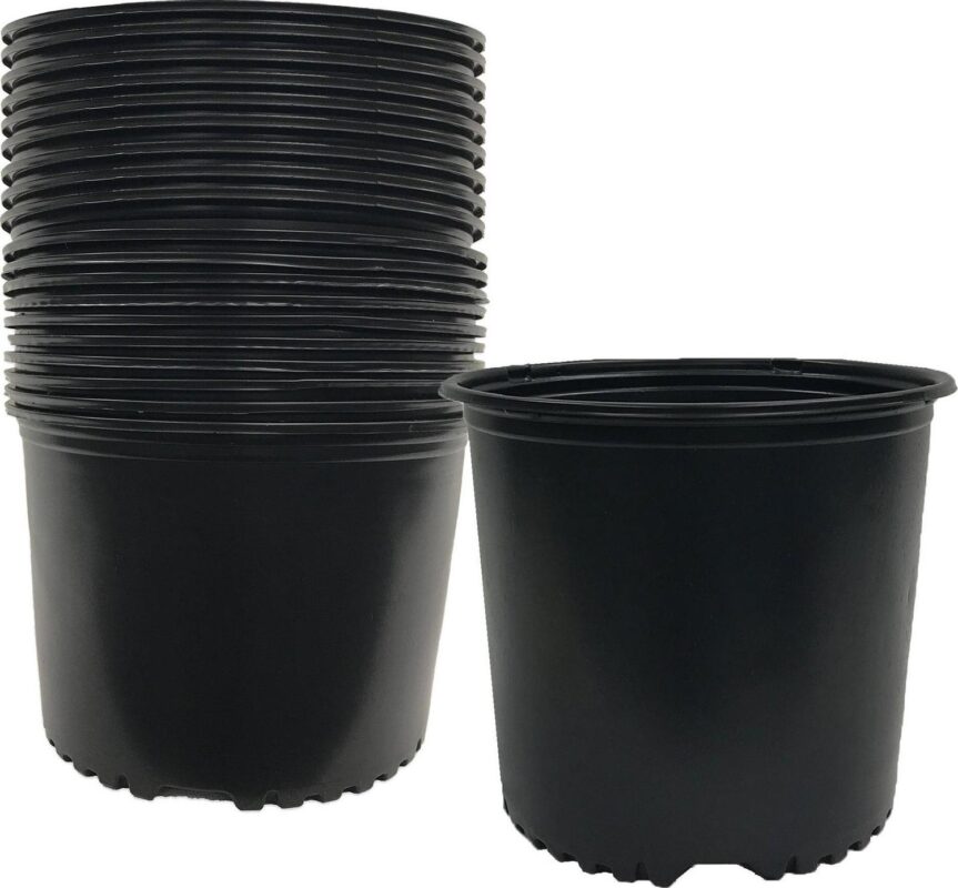 Plastic Garden Nursery Pots, Set of 20