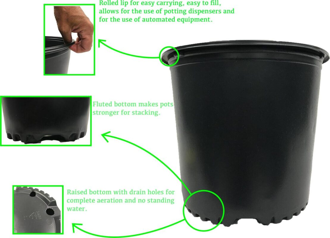 Plastic Garden Nursery Pots, Set of 20 - Image 2