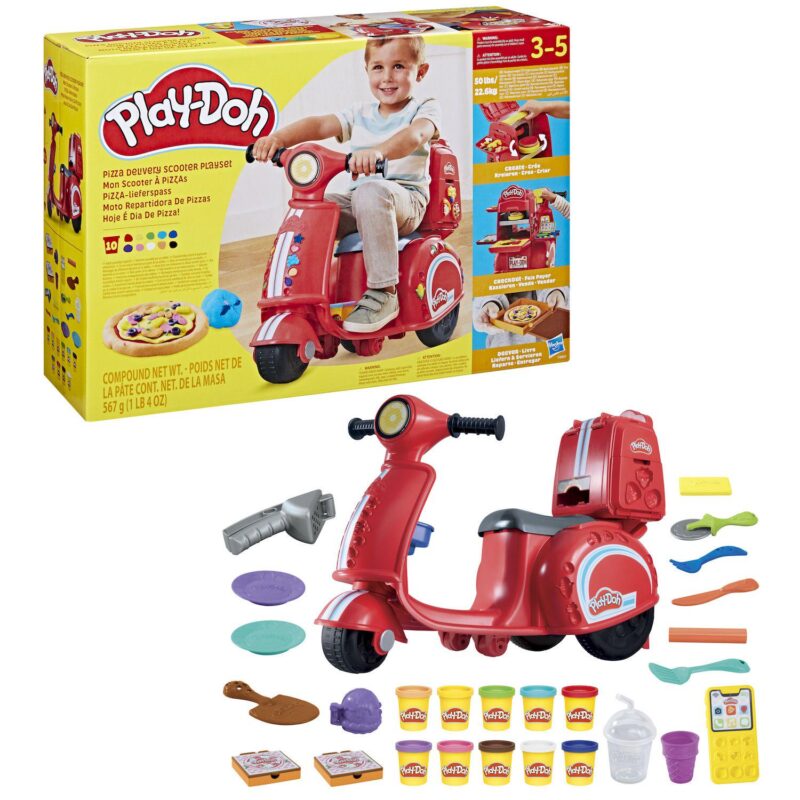 Play-Doh Ride-On Pizza Delivery Scooter Playset - Image 4
