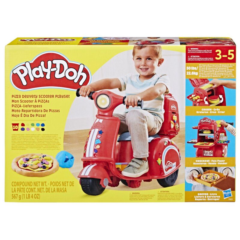 Play-Doh Ride-On Pizza Delivery Scooter Playset - Image 2