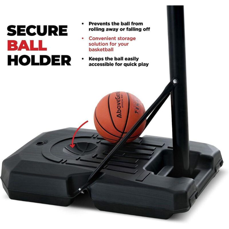 Portable Basketball Hoop 8-10 ft Adjustable - 44in Shatterproof Backboard - Basketball Goal System - Image 4