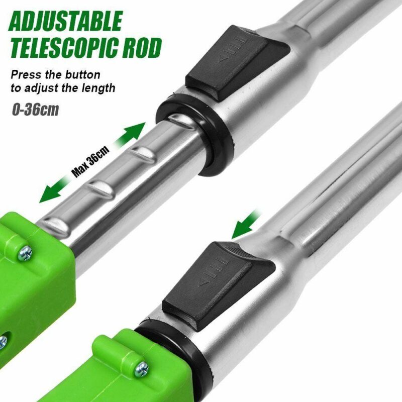 Portable Handheld Weed Lawn 24V Battery Cordless Grass Trimmer for Lawn, Yard, Garden(Green, Set) - Image 3