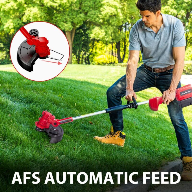 PowerSmart 40V 4.0Ah Lithium-Ion Cordless String Trimmer/Edger and Blower Combo Kit(2 Tools),7lb - Image 6
