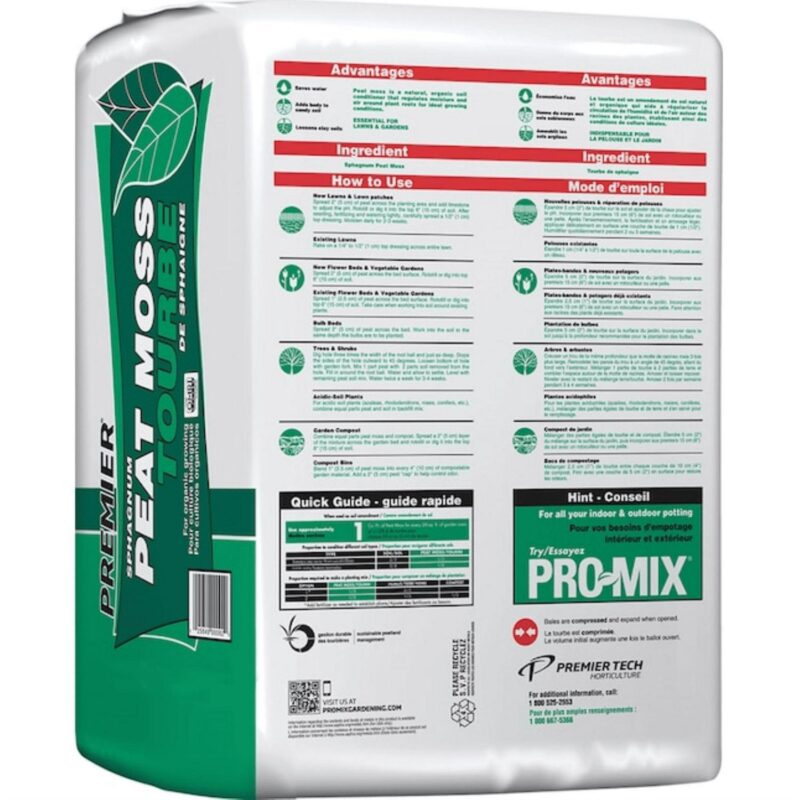 Premier Horticulture OMRI Listed Sphagnum Peat Moss, 3.8 Cu Ft - Image 3