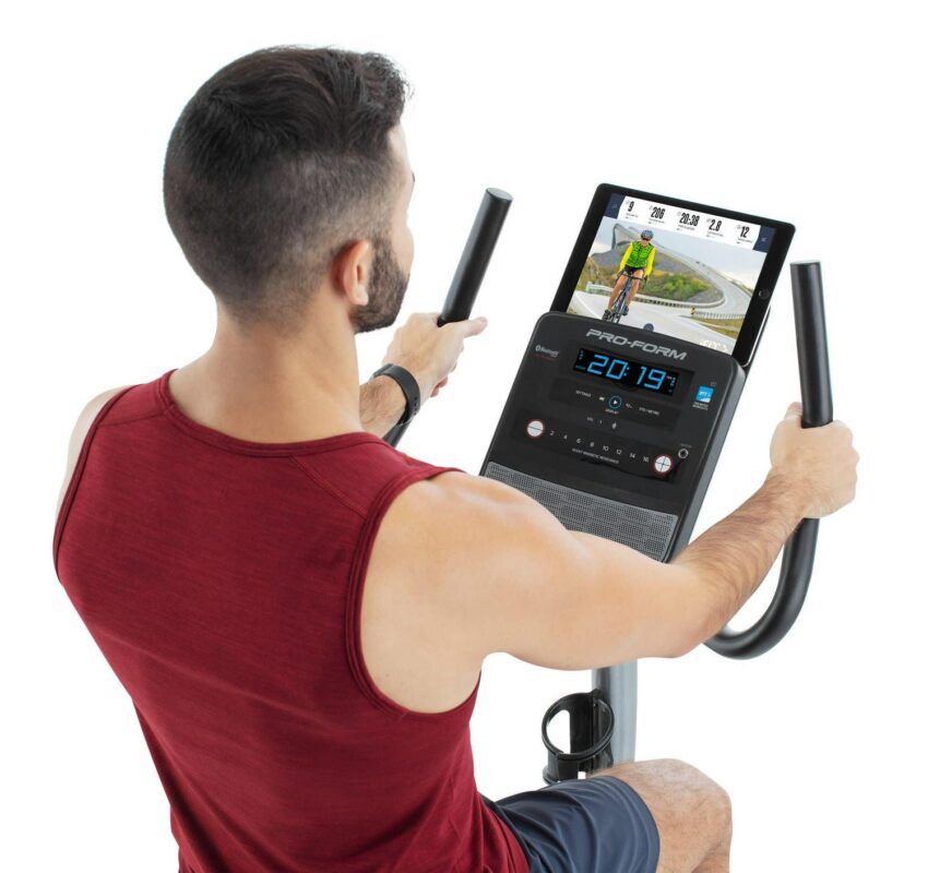 ProForm Cycle Trainer 300 Ci Upright Stationary Exercise Bike, Compatible with iFIT Personal Training - Image 24