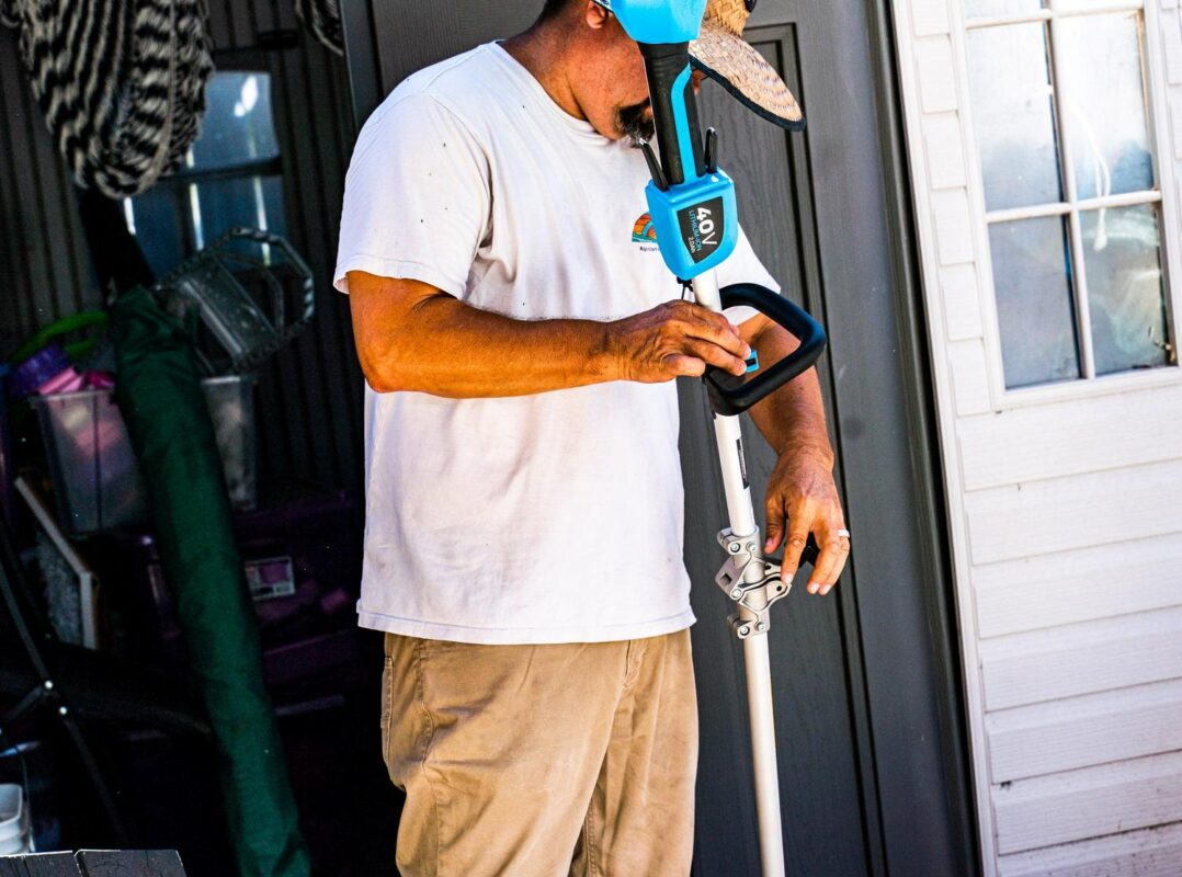 Pulsar 40v Lithium-Ion Cordless String Trimmer and Edger with 2.0Ah Battery and Charger - Image 9