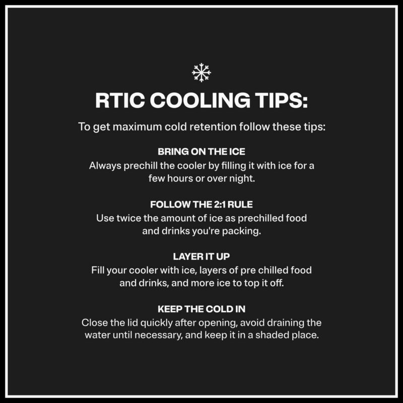 RTIC 52 QT Ultra-Light Hard-Sided Ice Chest Cooler, Dark Grey And Cool Grey, Fits 76 Cans - Image 9