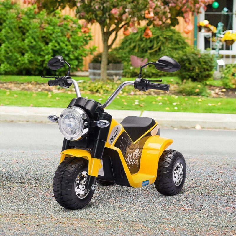 Rechargeable 6v Battery Powered Cool Ride-on Chopper Motorcycle For Kids, Red - Image 3