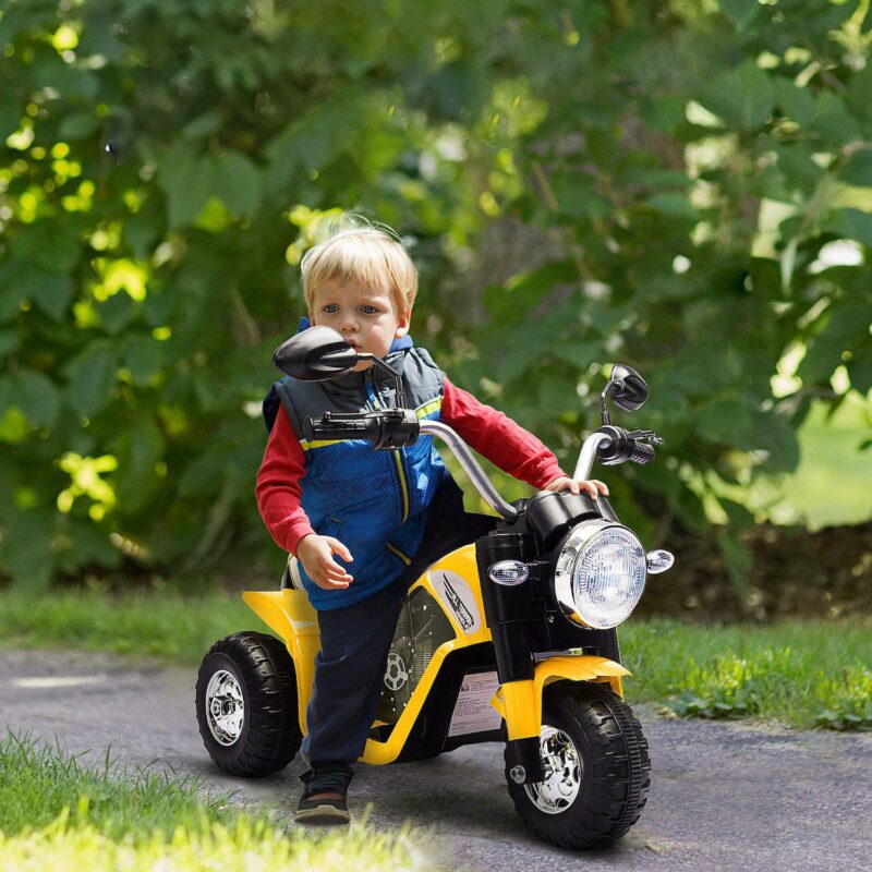 Rechargeable 6v Battery Powered Cool Ride-on Chopper Motorcycle For Kids, Red - Image 2