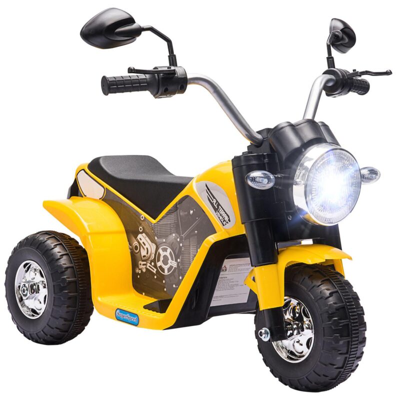 Rechargeable 6v Battery Powered Cool Ride-on Chopper Motorcycle For Kids, Red - Image 5