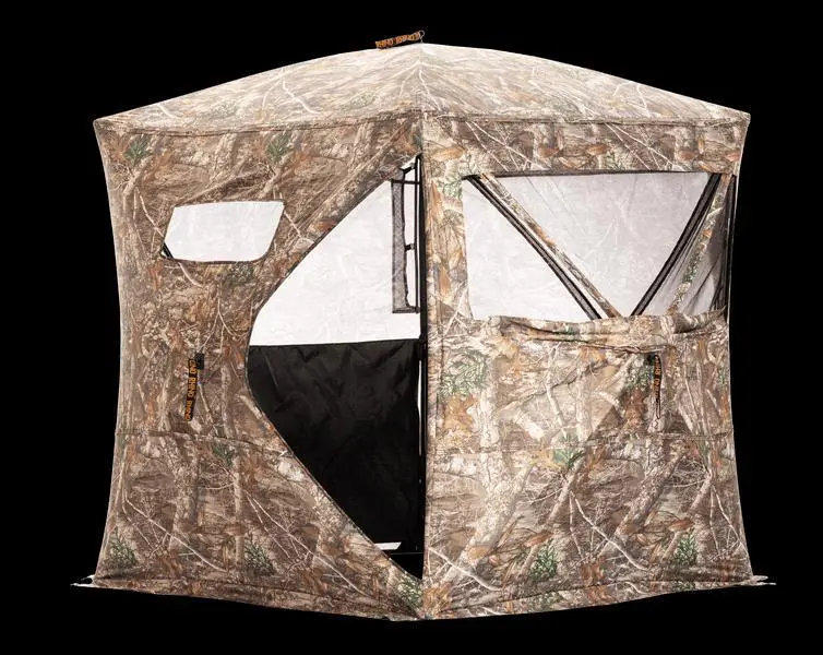 Rhino Blinds R180 RTE 180 Degrees See Through Blind with Double Mesh - Realtree Edge 150D