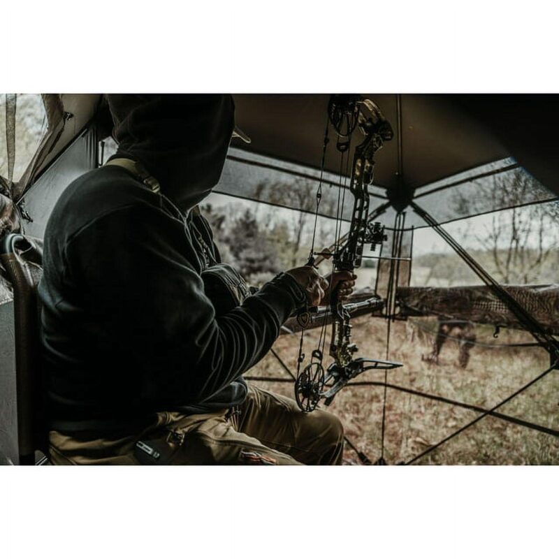 Rhino Blinds R180 RTE 180 Degrees See Through Blind with Double Mesh - Realtree Edge 150D - Image 4