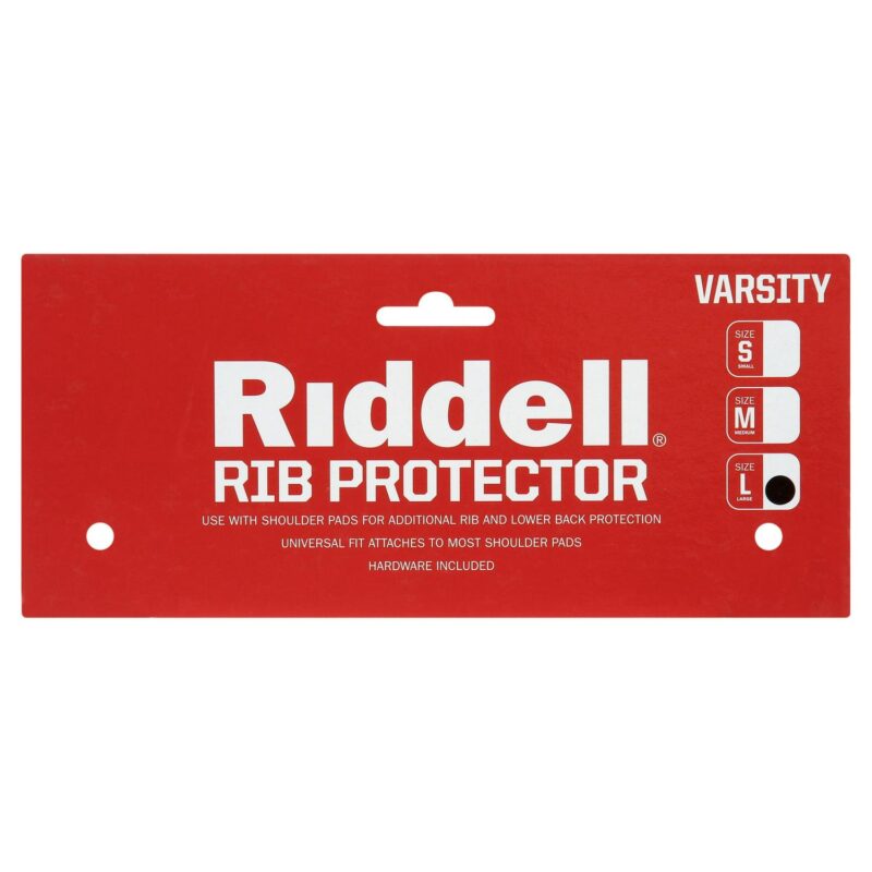 Riddell Varsity Rib Belt Padded Protector, Black, Large - Image 6