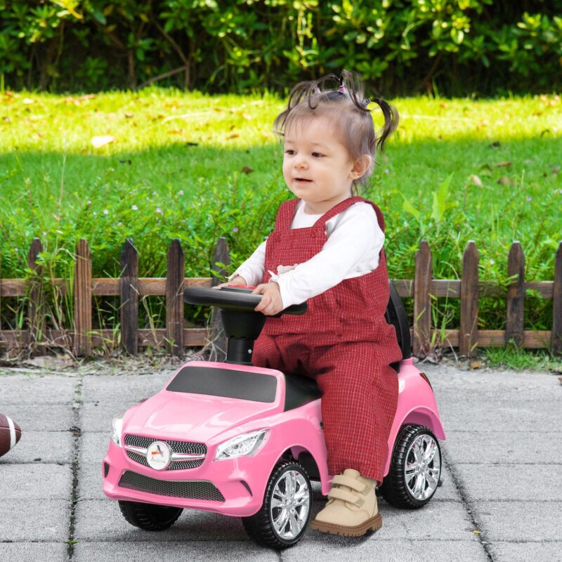 Ride On Sliding Car Baby Ride On Horn Music Working Lights Storage No Power Red - Image 4