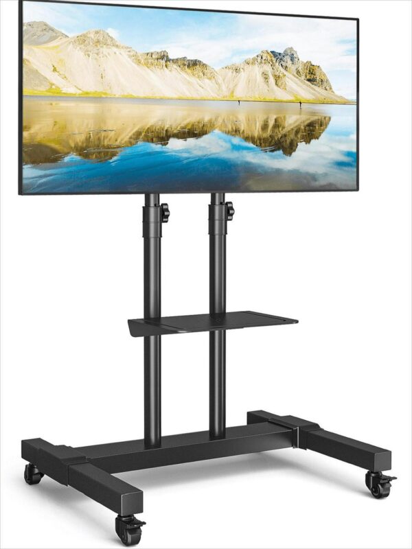 Rolling TV Stand Whe 0e581919fcf410ab3361d45638d221bc