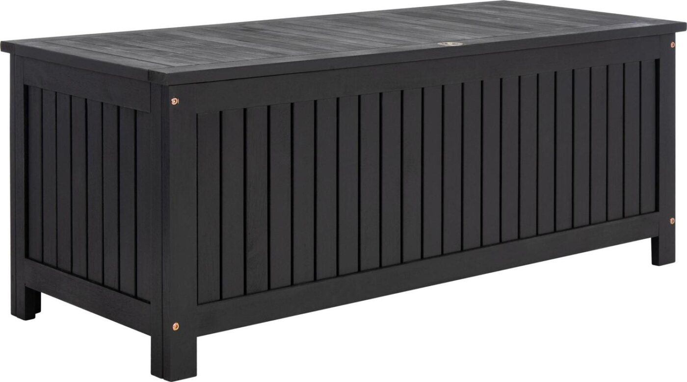 SAFAVIEH Abri Transitional Outdoor Patio Cushion Storage Box, Black - Image 6