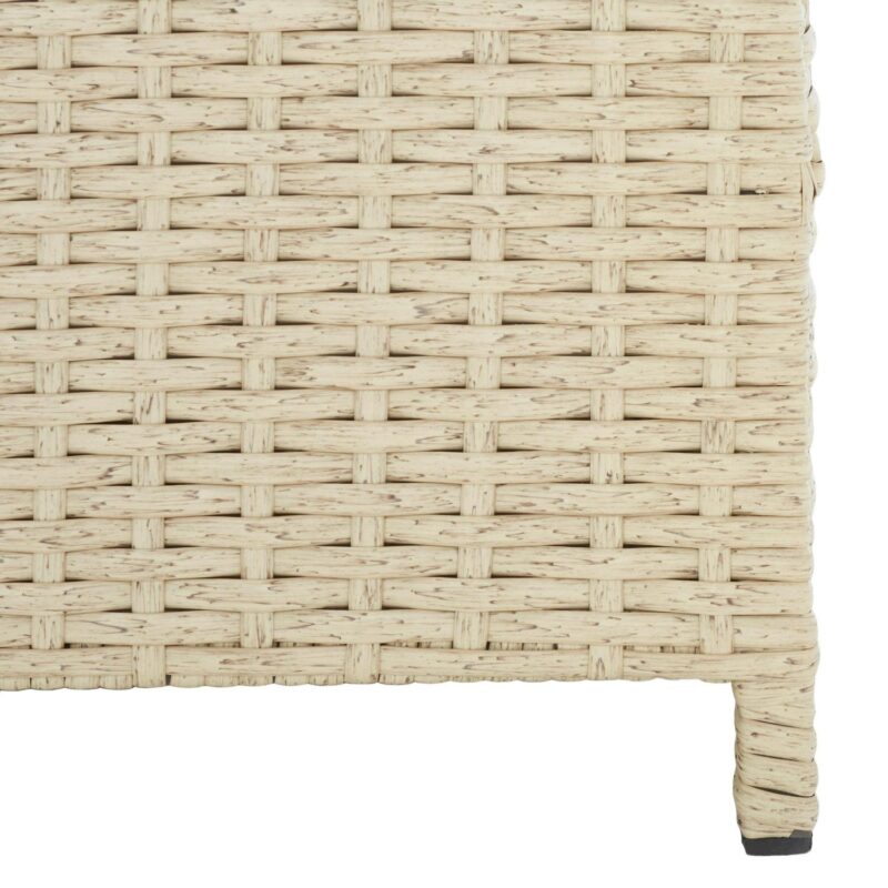 SAFAVIEH Oliveira Outdoor Patio Cushion Box, Beige/White - Image 3
